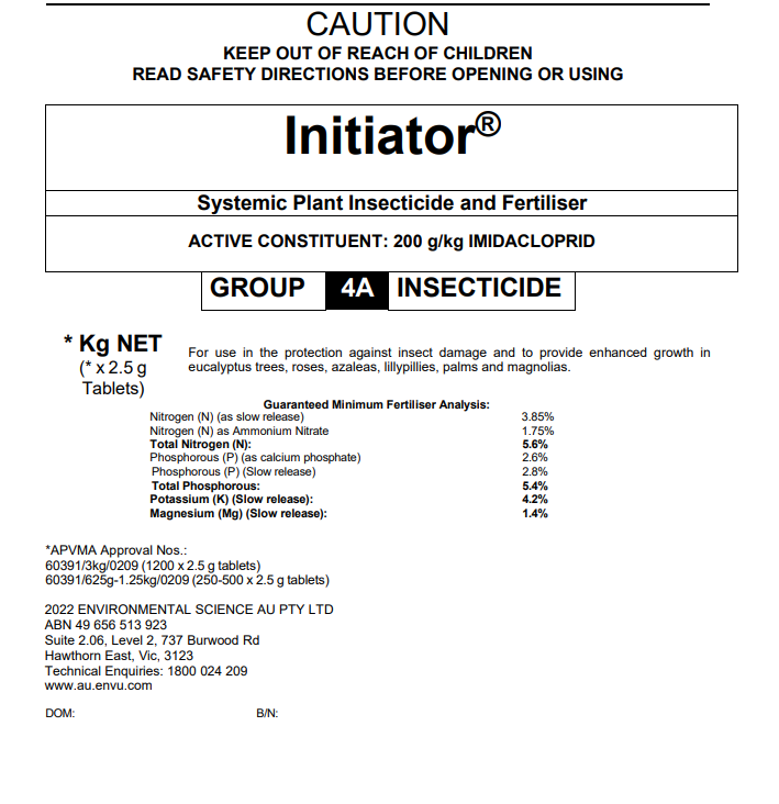 Initiator pot pills
